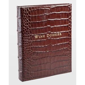 Graphic Image 
Wine Tabbed Leather Dossier ~ New